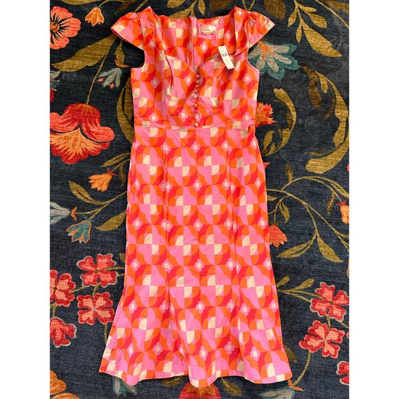 NWT Anthropologie Cecily Fit and Flare Sweetheart Dress Size Medium - Picture 3 of 8